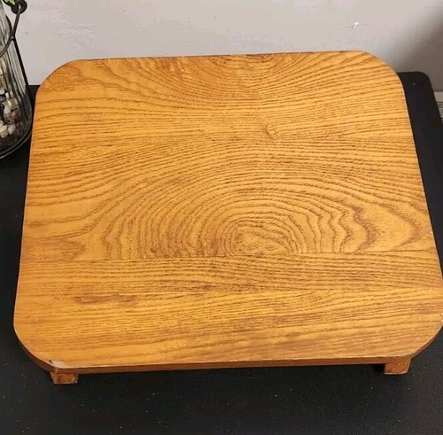 Vtg oak wood slanted child - oak,