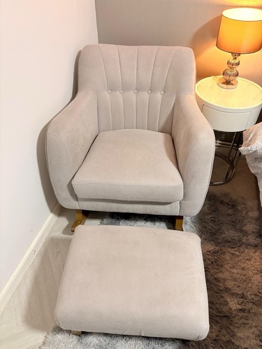 Nursing chair and footstool - chair,