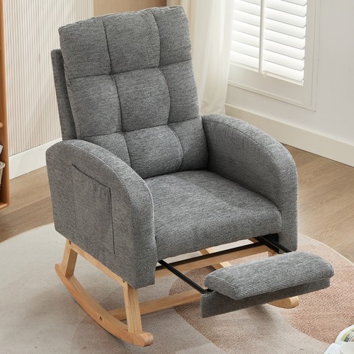 Rocking chair with - chair, footrest