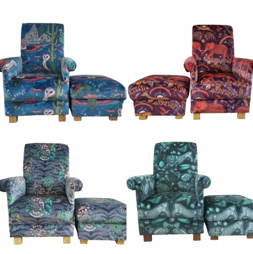 Adult armchair footstool - armchair, &