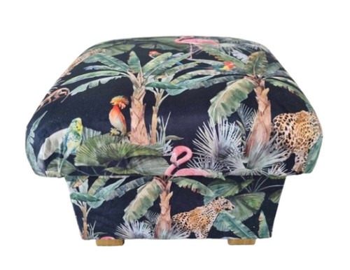 Storage footstool jungle - storage,