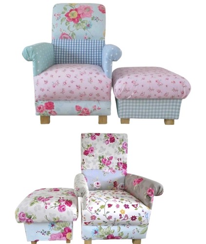 Patchwork fabric adult chair - fabric,