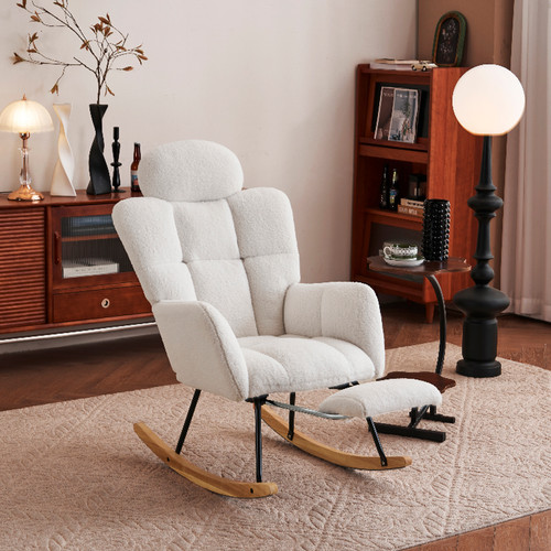 Teddy fleece rocking - rocking, chair